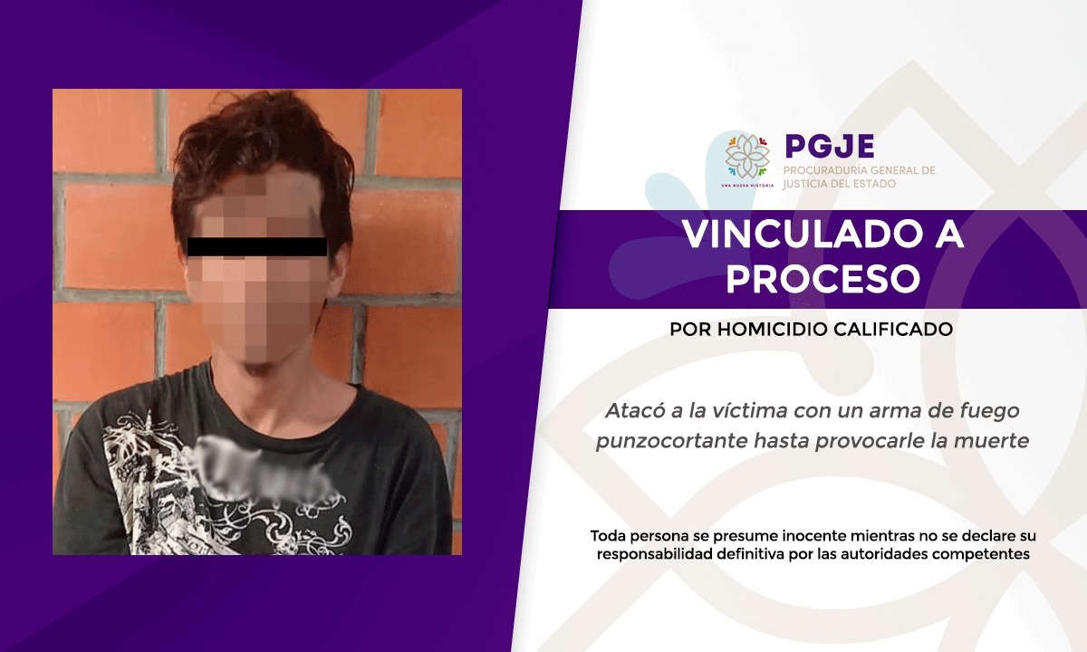 Vinculan a proceso a un hombre por homicidio calificado perpetrado Xocoyucan: PGJE